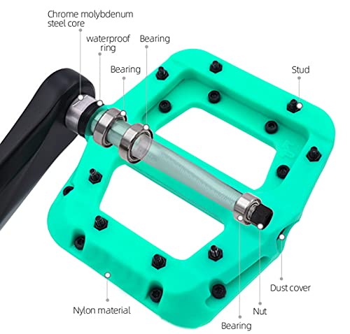 Pédales BST-PARTS E-VIDENT nylon composite bleu de haute précision