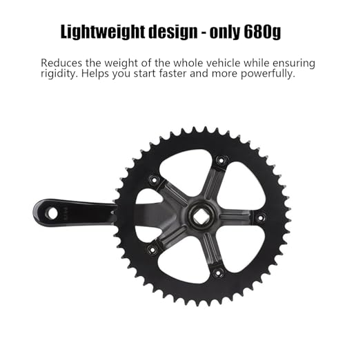 Kit de manivelle en aluminium 48T et 17 cm pour le cyclisme de route et de ville