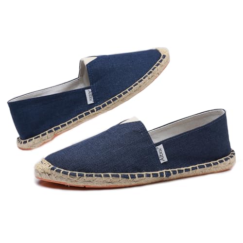 Image of Altxic Men's Closed Toe Comfortable Canvas Slip on Flat Espadrilles