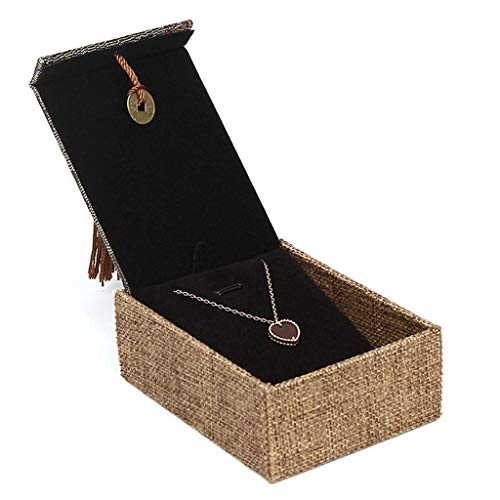 LYLXSF Joya de joya joya de joyería rojo terciopelo