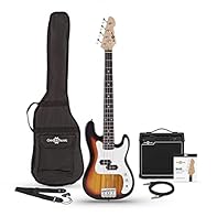 PERFECT BASS FOR YOUNGER BEGINNERS - The 3/4 LA Bass Guitar is made to the same high standards as our full size LA bass guitar but features a shorter scale and smaller body resulting in a great compact instrument. CRISP CLEAR TONE & PUNCHY LOW-END DE...