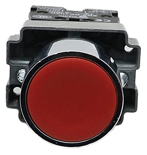 Bouton poussoir momentané XB2-BA42 rouge 22mm 10A 600V NC