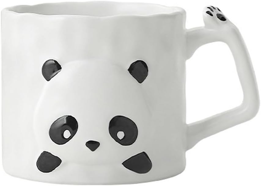 Cute girl's heart panda plate, Korean-style household cartoon creative tableware - panda - cup