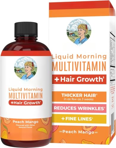 Multivitamina líquida capilar para mujeres con cabello fino y opaco
