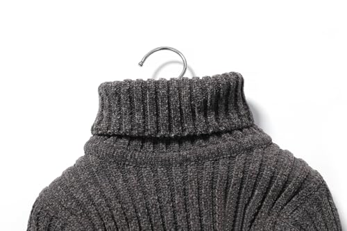 Image of Baby Boys Turtleneck Knit Sweaters Toddler Girls High Collar Pullover Sweater Size 1-8T