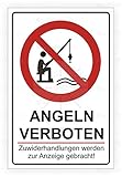 2cm! 10Stück!Aufkleber-Folie Modellbau Miniatur Angeln verboten Anzeige Strafe S161 Maßstaab Vinyl-Sticker Profi Qualität