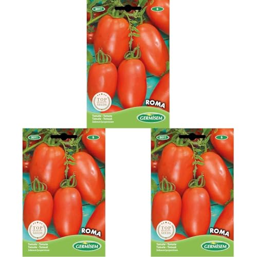 Germisem Roma Semillas de Tomate 1 g, EC8011 (Paquete de 3)