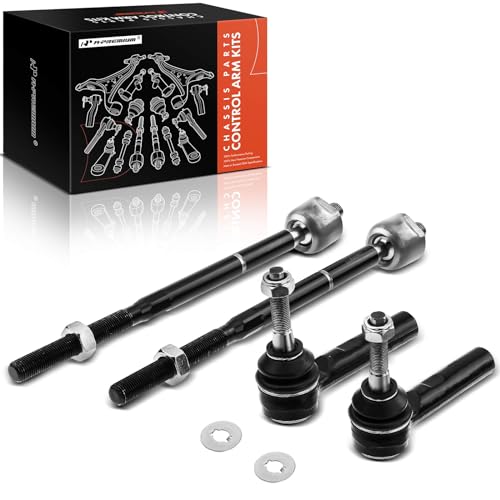 A-Premium Set of 4 Front Inner & Outer Tie Rod End Kit Compatible with Jeep Compass 2007-2017 Patriot 2007-2017 Dodge Caliber 2007-2012