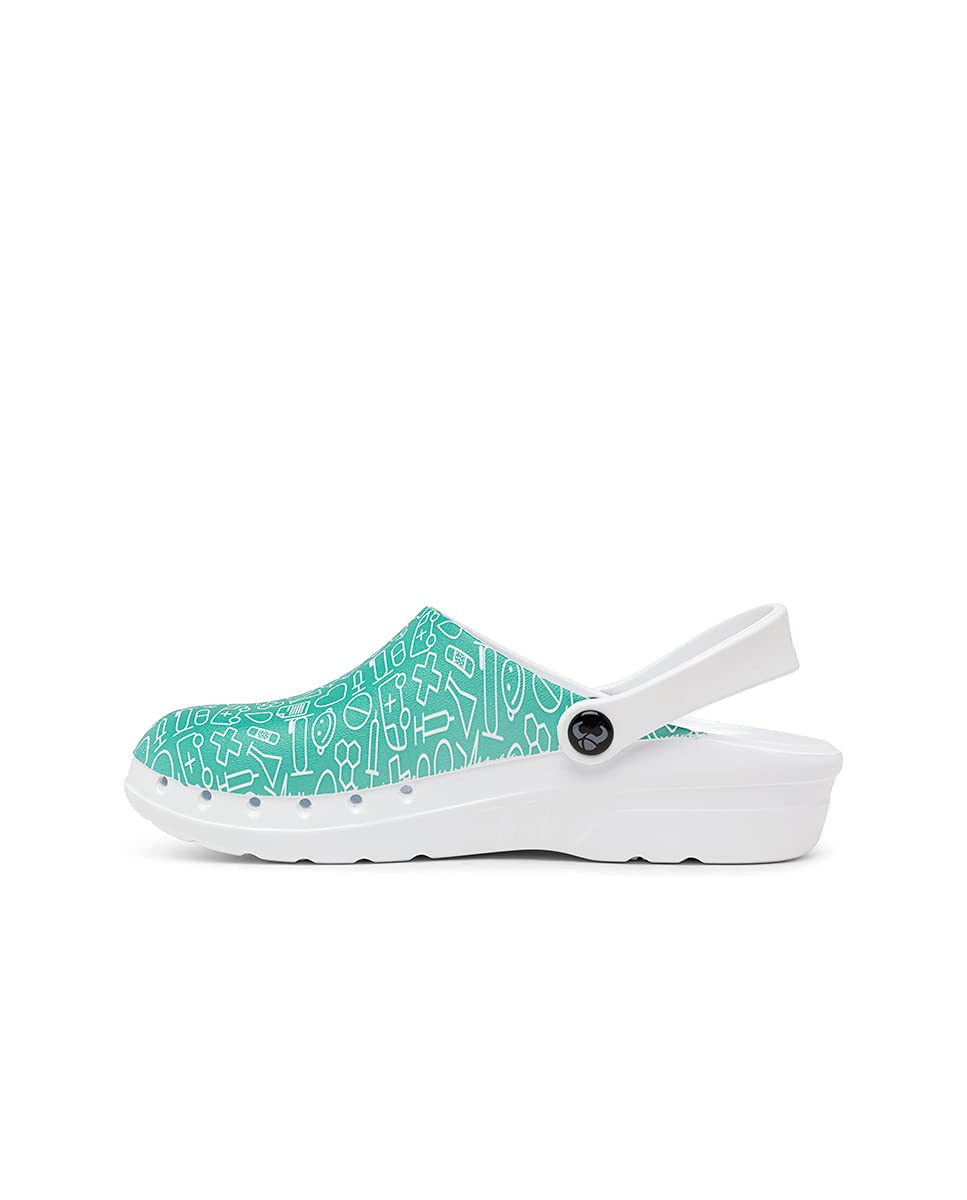 Suecos Oden Print, Zuecos de Trabajo Unisex Adulto