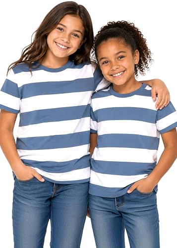 Image of Girls Long Sleeve Shirts | Soft Crew Neck Top | Short Sleeve | Long Sleeve Shirt Girls Size 2T - 16