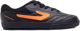 Chuteira Futsal Infantil Topper Dominator III JR Preto/laranja - 30