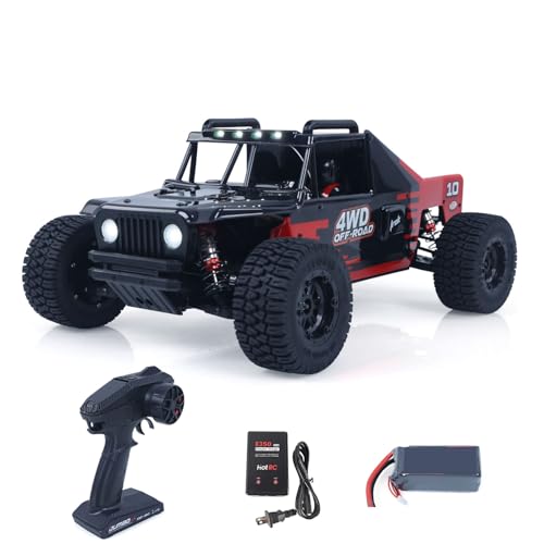 Image of 1 /10 Radio Control Desert Truck 1003 4WD Electric RC Off Road Car Metal Motor Base Light System Gyro Remote Controller 80KM /H Hobby Grade Model for Adult