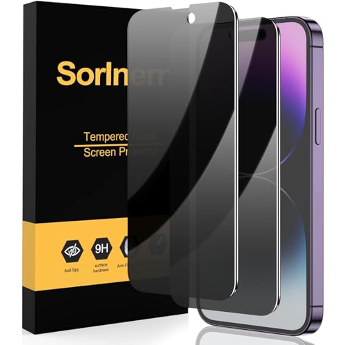 Image of for [2 Pack] Privacy Screen Protector for iPhone 14 Pro Max Anti-Spy Tempered Glass Film [full Coverage], 9H Hardness Anti-scratch Private Screen Accessories [6.7 inch] 2022