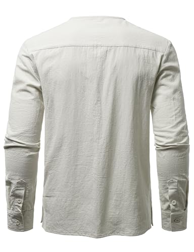 Image of JOGAL Mens Renaissance Shirt Medieval Pirate Viking Halloween Costume Gothic Steampunk Retro Long Sleeve Lace Up Shirts