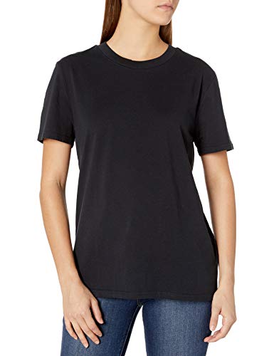 Volcom Women's One of Each Boyfriend Short Sleeve T-shirt, black, Small