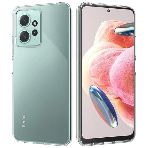 Oprimio Kristallklar Hülle für Xiaomi Redmi Note 12 4G [Silikon Hülle] [%100 Durchsichtig] [Deutsche Material] [Ultra Dünn] Transparente Handyhülle für Xiaomi Redmi Note 12 4G (Nicht 5G)