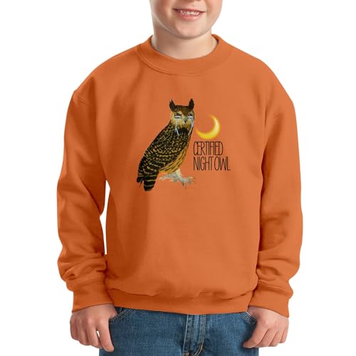 Sweatshirt enfant oiseau de nuit un cadeau original avec dessin