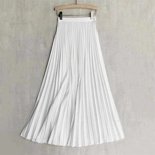 Womens Pleated Skirt, High Waist Women Long Skirt, Female Women Midi Skirt.3