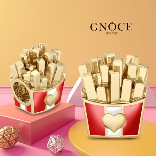 Image of GNOCE Food Themed Charm Beads Fit Charm Bracelet Necklace for Women