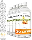 HaA Bioethanol 96,6% Premium 30 x 1L – Für Bioethanol Kamin...