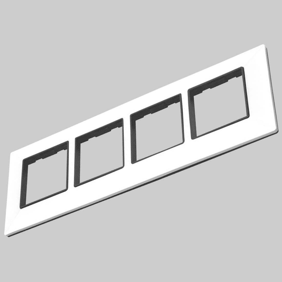 UNBREAKABLE & Non-FLAMMABLE POLYCARBONATE 8 MODULAR SWITCH PLATE