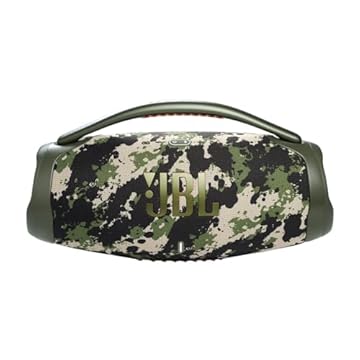 JBL, Caixa de Som, Boombox 3, Bluetooth, À Prova D'água e Poeira - Camuflada
