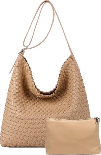 Sac à bandoulière d'été décontracté et spacieux en simili cuir tissé