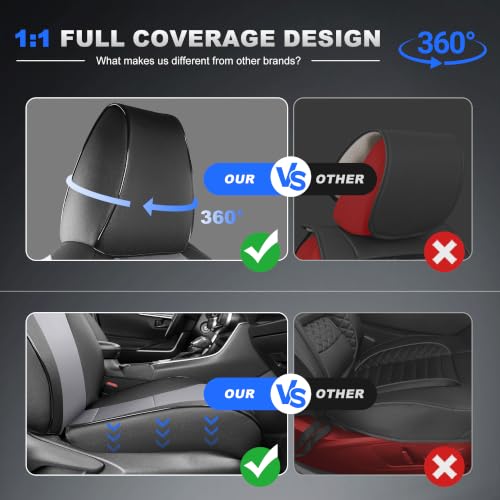 Image of AOMSAZTO Car Seat Covers for Toyota RAV4 2019-2025 Hybrid,Not for SE&XSE