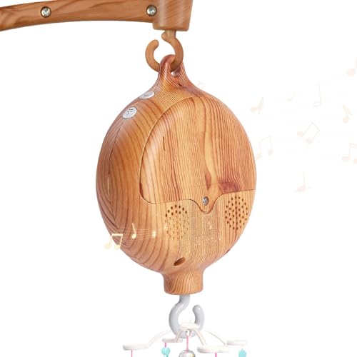 XUXLEKK Baby Mobile Music Box, Caja Musical para Bebes Melodias, Volumen Ajustable Mecanismo Musical para Móvil, Cuna Motor Móvil Juegos a Baterías 35 Tunes Cuna Juguetes Accesorios
