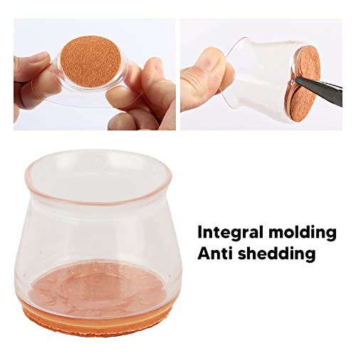 36 Pcs Protetores de Pés de Cadeira de Silicone, Protetores de Pés de Cadeira para Pisos de Madeira