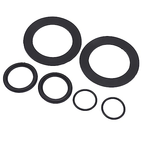 AKLOSIPY Kit de Rondelles et d'anneaux 25076RP, 6 Pièces, pour Vannes à Piston de Piscine 10745, 10262, 10255, Remplacement de Joint en Caoutchouc Durable