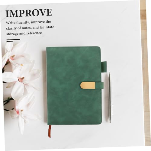 Cahier vintage avec stylo Veemoon pour réunions et planification de travail
