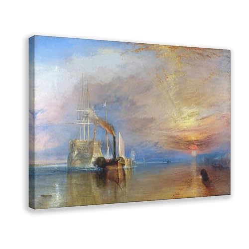 Poster original Turner The Fighting Temeraire toile avec cadre cadeau idéal