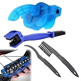 Ylinwtech 4 Pieza Kit Limpiador Cadena Bicicleta, Herramientas de Limpieza Cepillo Cadena para Bici MTB Carretera Urbana BMX y Moto