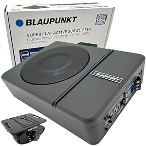 BLAUPUNKT GTHS81PRO 8″ Amplified Subwoofer 320-Watts Active Flat Compact Design