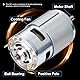 12 V DC-Motor,775 DC Motors, hohes Drehmoment, max. 20000U/min, Doppelkugellager, leise, Power-Räder, Motor-Upgrade, DC-Motor (mit Halterung) (Rundschaftmotoren, 2 Stück)