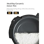 COMFEE’ Pressure Cooker 6 Quart with 13 Cooking Functions, Olla de Presion Non-Stick Pot Yogurt Maker Rice Cooker Slow Cooker Sauté Steamer, Healthy Ceramic Inner Pot - Image 5