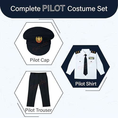 Image of Sarvda Kids Fancy Dress Costume Set | Police, Army Soldier, Pilot, Doctor, Subhash Chandra Bose & Community-Helper Outfit for Boys & Girls