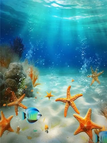Peinture diamant images art kit de prestige motif starfish 80x90