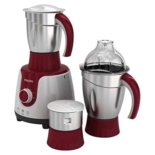 Philips HL 7720 Mixer Grinder, 750W, 3 Jars (Multicolour)