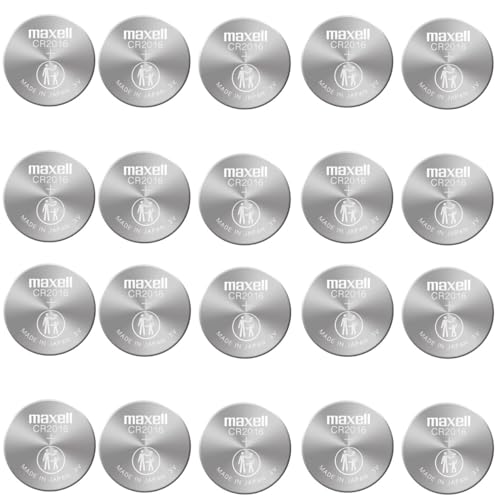 CR2016 3V Batería de Litio Micro Celda de Moneda Maxell Original 20 Pack miniatura 1