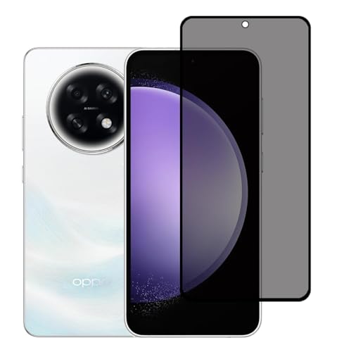 Image of ZARALA Privacy Screen Protector for For Oppo F31 Pro Plus Fingerprint is Not Working Anti-Spy Tempered Glass Film, 9H Hardness, Anti Bubble-Free, Anti-Spy Screen Protector