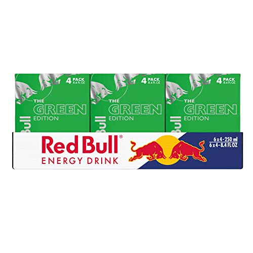 Image of Red Bull Green Edition Dragon Fruit Energy Drink, 8.4 Fl Oz, 24 Cans (6 Packs of 4)