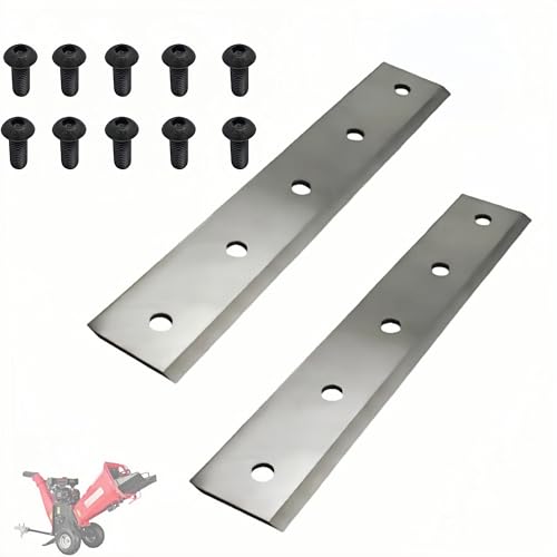 LZXQYMX 2-Pack PK090301 Replacement Steel 12In Wood Chipper Blades fits for Power King PK0903/PK0915/PK0915-EH Chipper Shredders