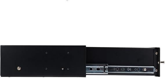 CablesAndKits 48 Port Fiber Patch Panel, LC Singlemode Fiber Patch Panel OS2 Bundle, 2U 19 Inch Rack Mount Sliding Fiber Enclosure with Splice Tray, LC Duplex Adapters, 9/125 Single Mode Pigtails and
