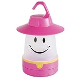 Smile LED Lantern: Portable Night Light Camping Lantern For Kids (Raspberry)