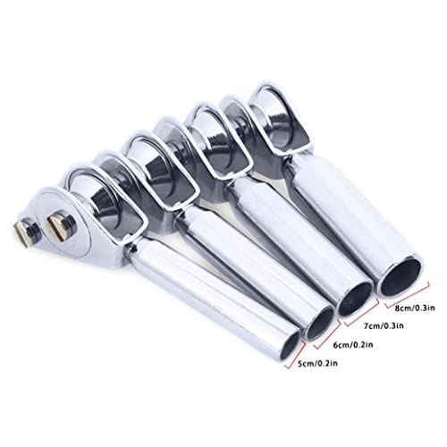 Liummrcy Hengel Roller Gids, Roestvrij Staal Heavy Duty Dubbele Roller Rod Tip Gids, Hengel Roller Tip Gids Vissen Trolling Tackle Roestvrij Staal Zilver voor Zee Boot Vissen (5.5x0.8cm) - Image 3