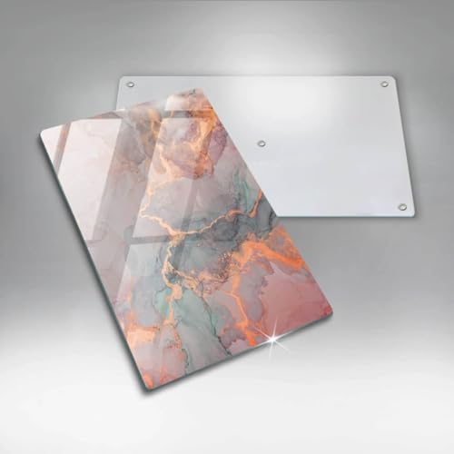 Planche à découper induction 30x52 Wallfluent marbre or - 6