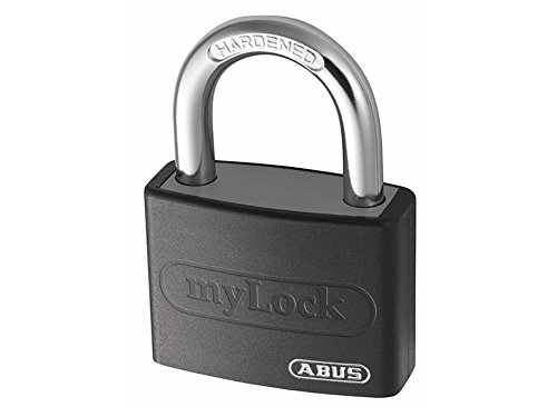 ABUS 49944 My Lock Aluminium Padlock with 6401 Alike Keyed - Black