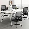 KLASIKA Desk Chairs with Wheels, Ergonomic Mesh Office Chair Adjustable Height and Swivel Lumbar Support Home Office Chair with Flip Up Armrests (8PK) #1